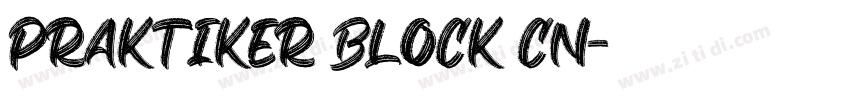 Praktiker Block Cn字体转换